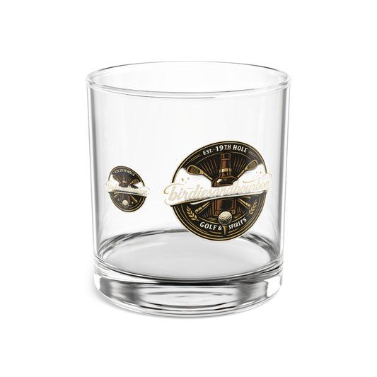 Birdies & Bourbon Rocks Glass